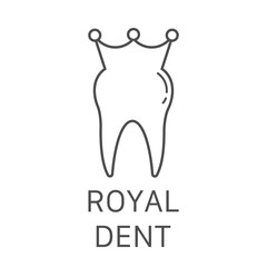 tooth icon dent smile crown logo vector illustration