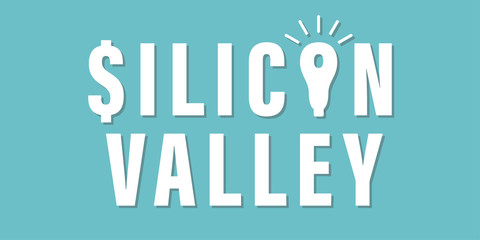 silicon valley California money technology idea vector startup