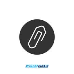 Paper Clip Icon Design Vector