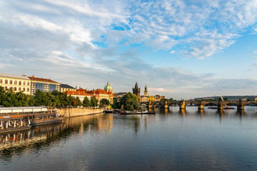 Charles Bridge Prague in Czech Republic.
