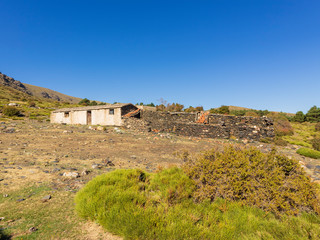 refuge house in the in the mountains of Sierra Nevada