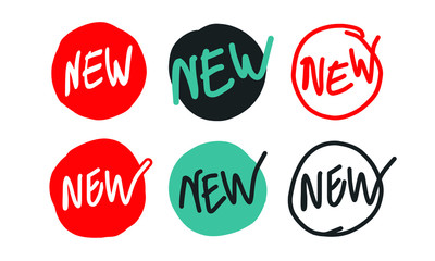New icons and flat design in vectors.