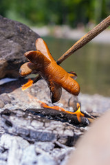 Obraz premium Schweizer Essen (Cervelat)