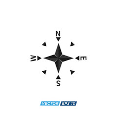 Compass Icon Design Vector