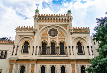 Fototapeta na wymiar Spanish Synagogue Prague in Czech Republic.