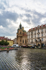 Obraz na płótnie Canvas St. Nicholas Church Prague in Czech Republic.