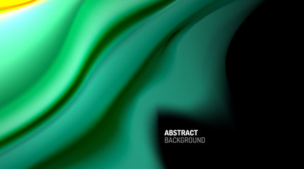 Liquid colors fluid gradients on black background