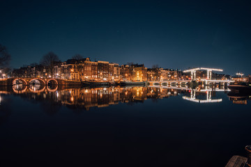 Fototapeta na wymiar Amsterdam at night