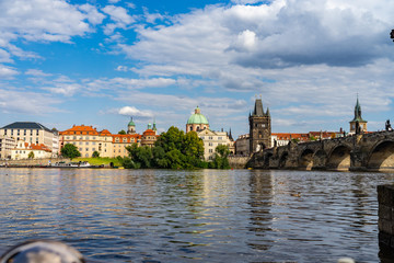 Charles Bridge Prague in Czech Republic.
