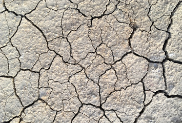 Abstract natural background with cracked earth texture