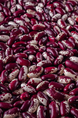 fresh organic natural beans on a white background