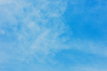 Blue sky with clouds, background, copy space