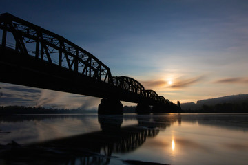 bridge at sunrise