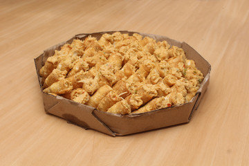 A lot of Brazilian savory snack