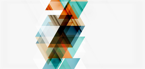 Geometric abstract background, mosaic triangle and hexagon shapes. Trendy abstract layout template for business or technology presentation, internet poster or web brochure cover, wallpaper