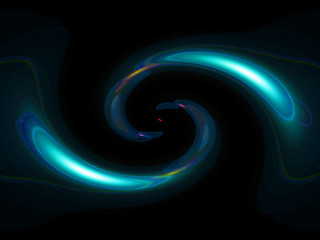 緑の渦巻きのイラスト