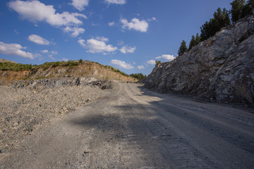 Open pit chromium chrome ore quarry mine