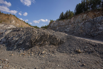 Open pit chromium chrome ore quarry mine