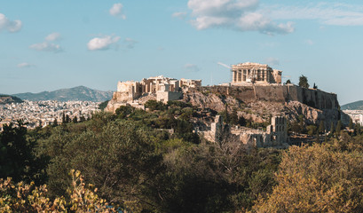 Fototapeta na wymiar View of the Acropolis, Athens, Greece