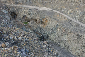 Open pit chromium chrome ore quarry mine