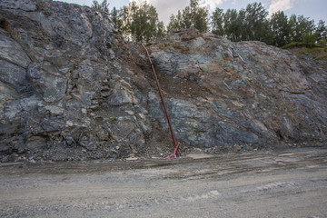 Open pit chromium chrome ore quarry mine