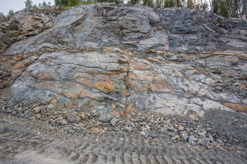 Open pit chromium chrome ore quarry mine