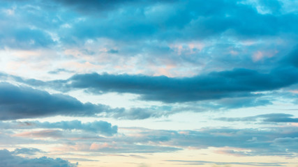 Beautiful lowering sky, clouds, abstract background