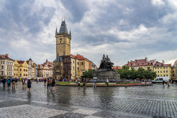 Old Town City Hall Prague in Czech Republic.