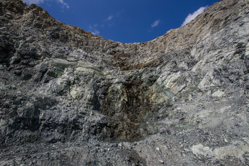 Open pit chromium chrome ore quarry mine