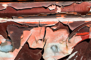 Peeling and cracked texture, old steel paint color.
