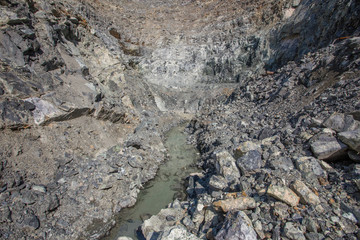Open pit chromium chrome ore quarry mine