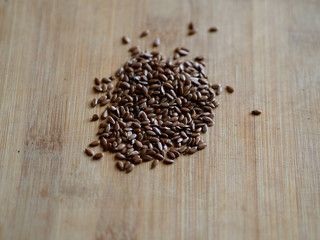 buckwheat on a wooden spoon  isolated