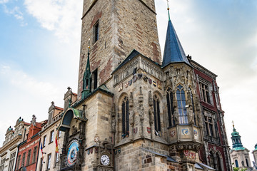 Naklejka na ściany i meble Astronomical clock on Prague in Czech Republic.