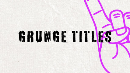 Grunge Paper Titles