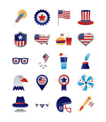bundle of usa set icons