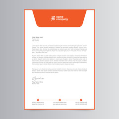 Professional And Modern Letterhead Template Design	
