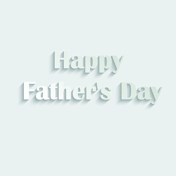 happy father's day - greeting card vector 