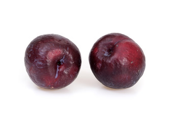 Plum isolated on a white background