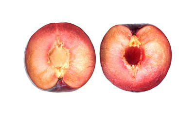 Plum isolated on a white background