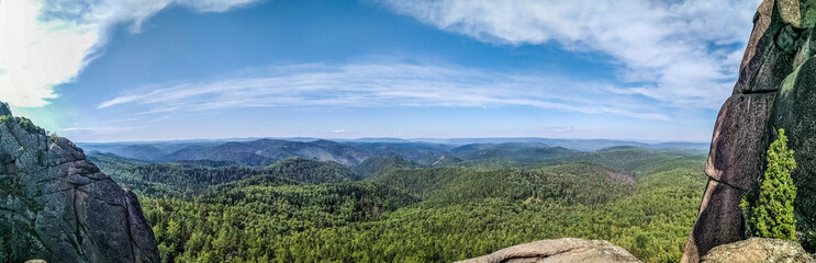 Fototapeta premium Krasnoyarsk Stolby. National Nature Reserve panoramic view