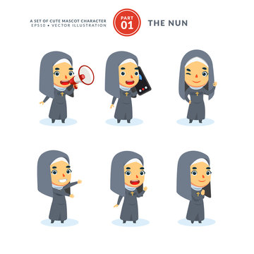 Cartoon Nun Photos Royalty Free Images Graphics Vectors Videos Adobe Stock