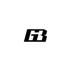 GB G B Letter Logo Design Template