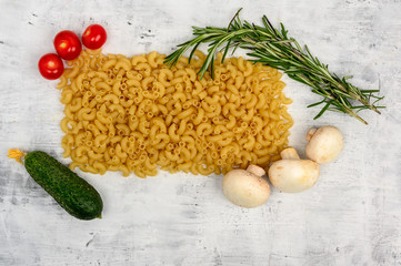 Fototapeta na wymiar italian pasta background
