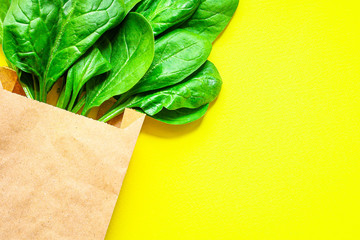 spinach petals, fresh green vegetables grass microgreen Menu concept, food background, keto or...