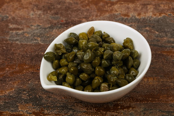 Capers in the bowl