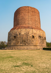 Dhamekh Stupa in Sarnath near Varanasi, India - 351656107
