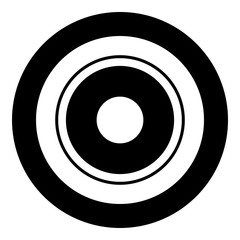 Electric symbol type cooking surfaces sign utensil destination panel icon in circle round black color vector illustration flat style image