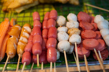 bangkok thailand 4.10.2019 traditional thai street food