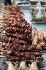 bangkok thailand 8.10.2019 traditional thai street food