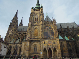 Metropolitan Cathedral of Saint Vitus, most largest and important church in Czech Republic, located...